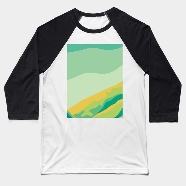 Green land Baseball T-Shirt by Imordinary